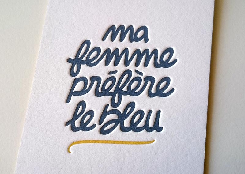 Ma Femme Préfère Le Bleu